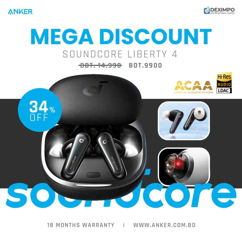 SoundCore by Anker Black Life Anker - Earbuds Bangladesh ANC 3i Dot Wireless - True