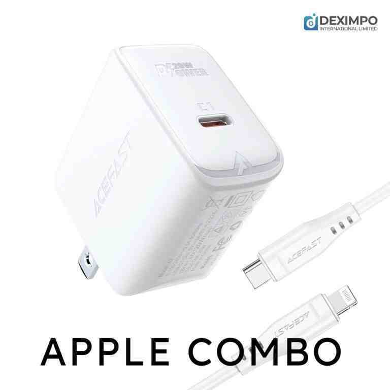 Acefast PD Combo 20watt (A3)+ MFI Certified Lightning Cable (C3-01)