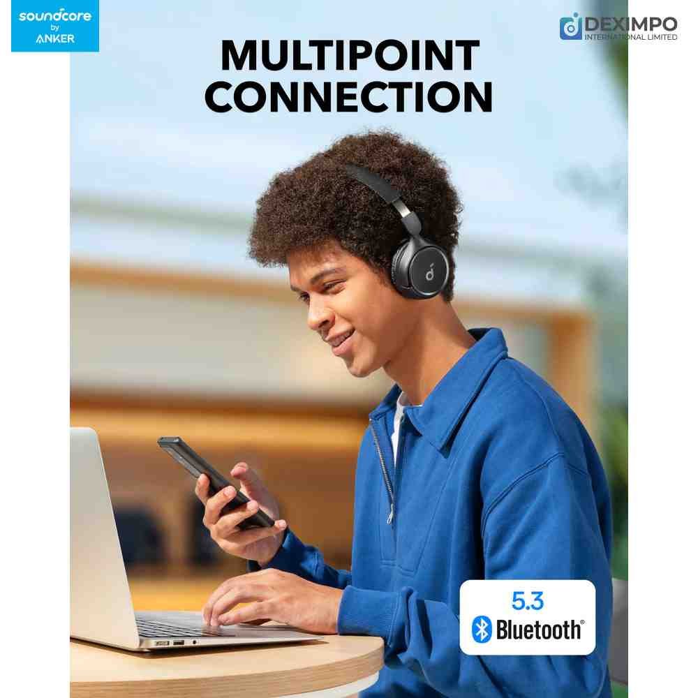 Soundcore H30i Wireless On Ear Headphones Foldable Design Pure Bass 70H Playtime Bluetooth 5.3 Lightweight and Comfortable App Connectiv 5deximpo_anker_bangladesh_Acefast_bangladesh
