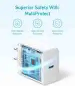 Anker 20W USB C Fast Wall Charger with Type C to C Cable - Image 3
