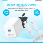 Anker 312 20W PD Combo - For iPhone with Braided Cable