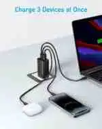 Anker 336 67W Charger  Laptop / Phone / Pad 3 Port Adapter - Image 3