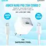 Anker Nano Pro 20w Combo 2 For iPhone Pixel and Samsung