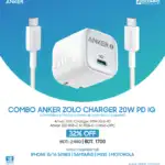 Combo Anker Zolo Charger 20W IQ & PD iPhone/Samsung/Pixel