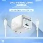 Combo Anker Zolo Charger 20W IQ & PD iPhone 14 Series and Below - 2