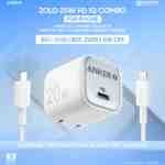 Combo Anker Zolo Charger 20W IQ & PD iPhone 14 Series and Below 6ft Cable