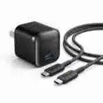 Anker Nano Charger 45W Allrounder Combo 3ft Braided Cable For (iPhone, Samsung, Pixel)