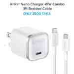 Anker Nano Charger 45W Combo 3ft Braided Cable