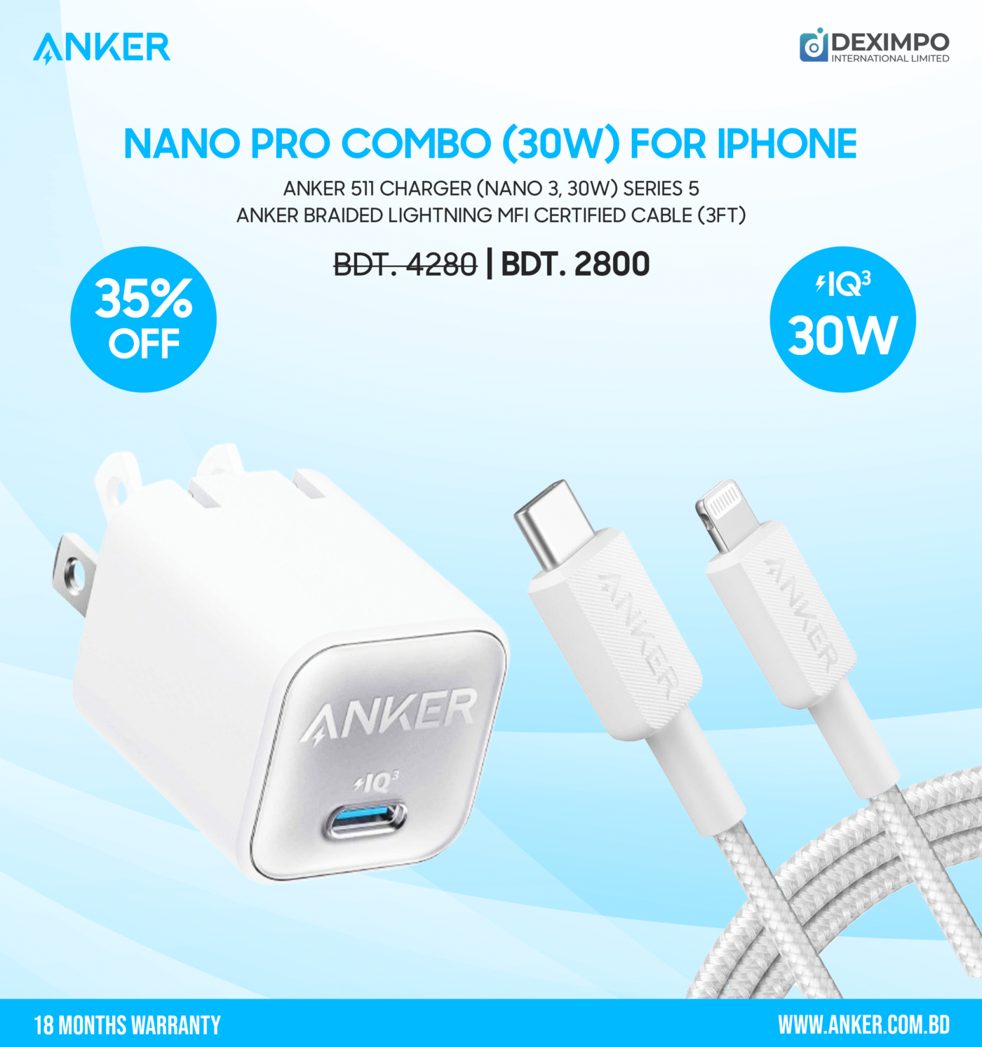 Anker Nano Pro Combo 30w – Combo 3 Bbraided scaleddeximpo_anker_bangladesh_Acefast_bangladesh