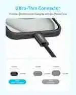 Anker Zolo USB-C to USB-C Data Cable (1.5 Meters, 240W, Braided) - Image 5