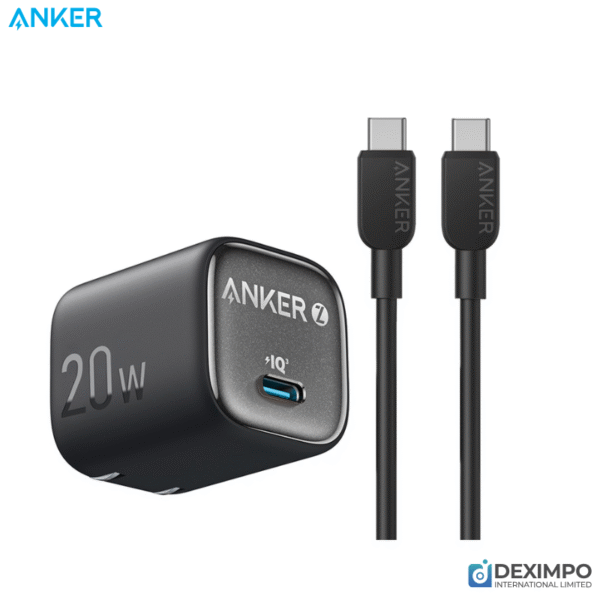 Anker Zolo Charger (20W, Single USB-C Port, with USB-C Cable)