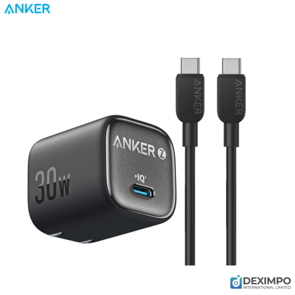 Anker Zolo Charger (30W, Single USB-C Port, with USB-C Cable)