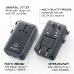 Anker Nano Travel Adapter (5-in-1, 20W) – Universal Fast Charging Travel Adapter - Image 2