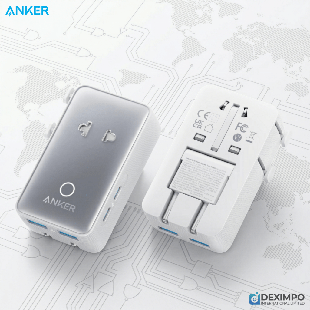 Anker Nano Travel Adapter 5 in 1 20W Whitedeximpo_anker_bangladesh_Acefast_bangladesh