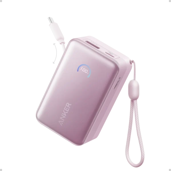Anker Nano Power Bank (10K, 45W, Built-In Retractable USB-C Cable)