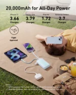 Anker Zolo Power Bank (20K, Built-In USB-C & Lightning Cable) 30W Fast Charging 20000mAh MFi Certified Power Bank - Image 3