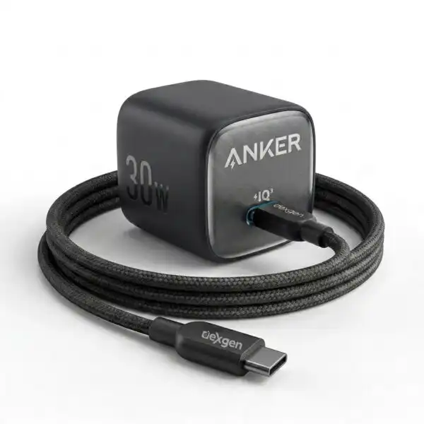 Anker Zolo 30W IQ & PD Fast Charger with DexGen NEO Type-C to Type-C Cable Combo
