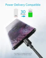 Anker USB-C to USB-C Cable 1 Meter 60W Fast Charging Braided Data Cable - Image 2