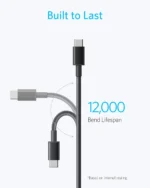 Anker USB-C to USB-C Cable 1 Meter 60W Fast Charging Braided Data Cable - Image 3